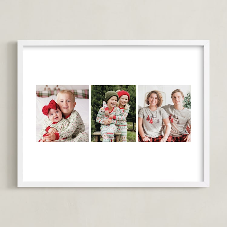 "Three Photo: Landscape Framed Photo" - Framed Photo in Cotton by jomolo - Framed