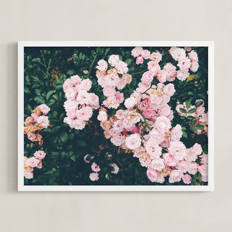 "Shining Statement" - Art Print in Rosa by lulu and isabelle - Framed