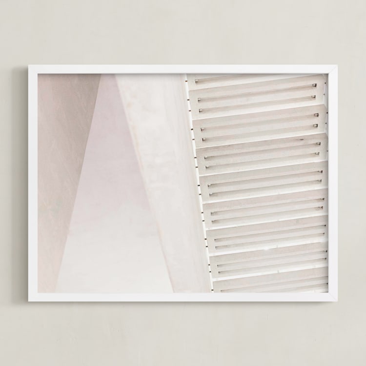 "Tread" - Art Print in Shell by Teresa Lang Co - Framed