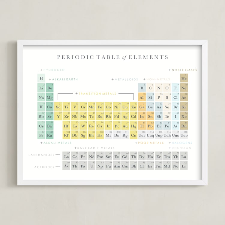 "Elemental" - Art Print in Earthtone by Marabou Design - Framed