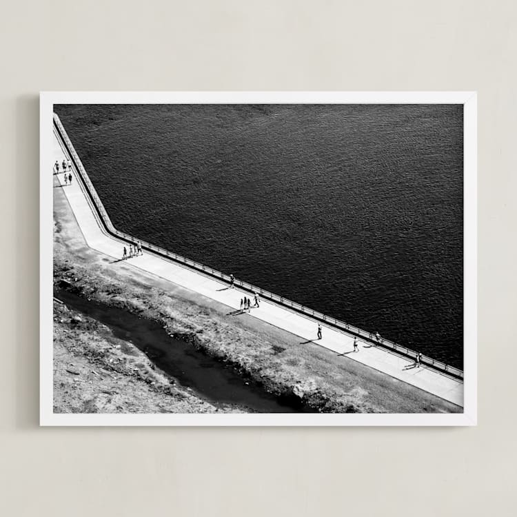 "Studies of negative" - Art Print in infinity black by Van Tsao - Framed