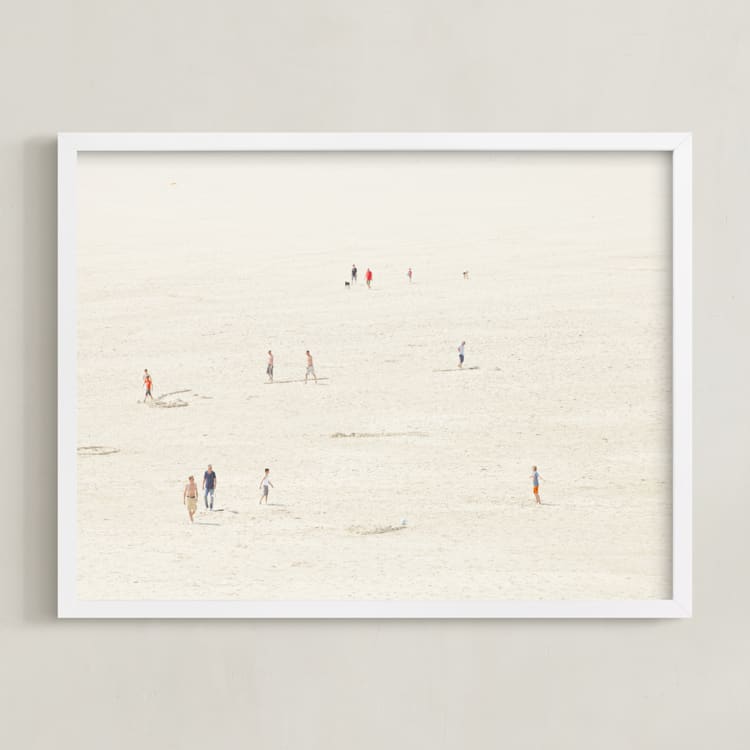 "Fullness - I" - Art Print in Sand Cream by Alexandra Feo - Framed