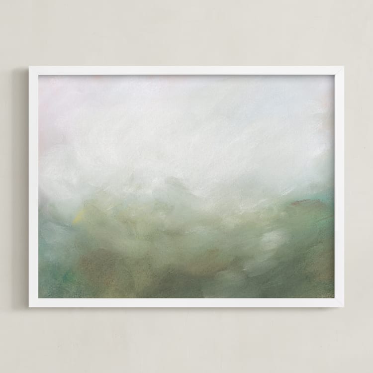 "Morning Mist" - Art Print in Moss by Lorent and Leif - Framed