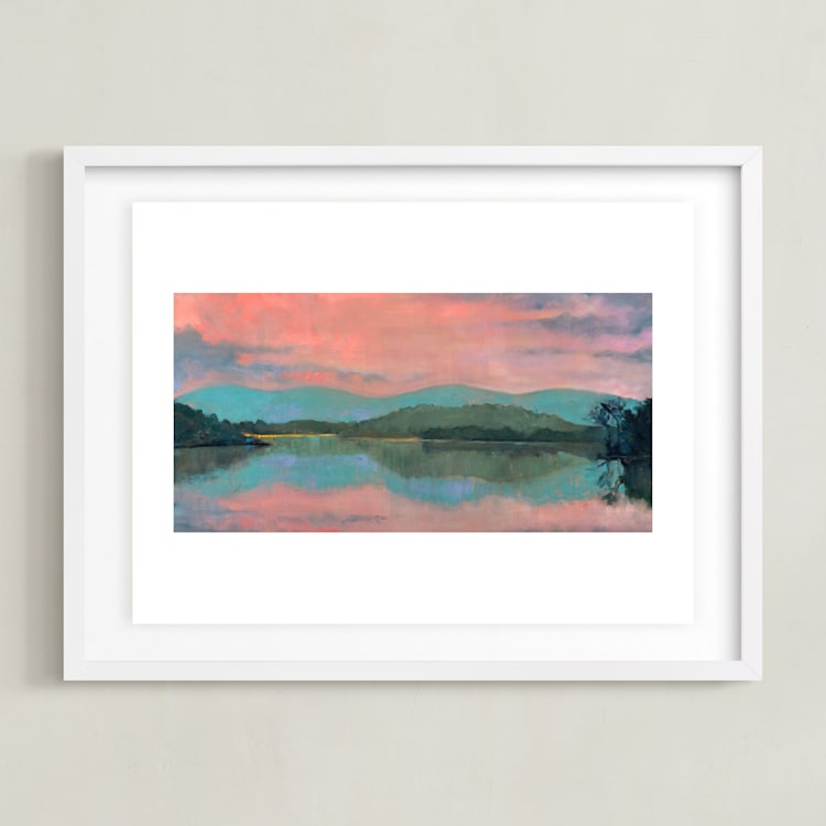 "Rose Water" - Art Print in Rose Water by Stephanie Goos Johnson - Framed
