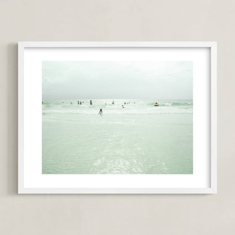"Dream of Summer 2" - Art Print in Jolly Sea by Rega - Framed