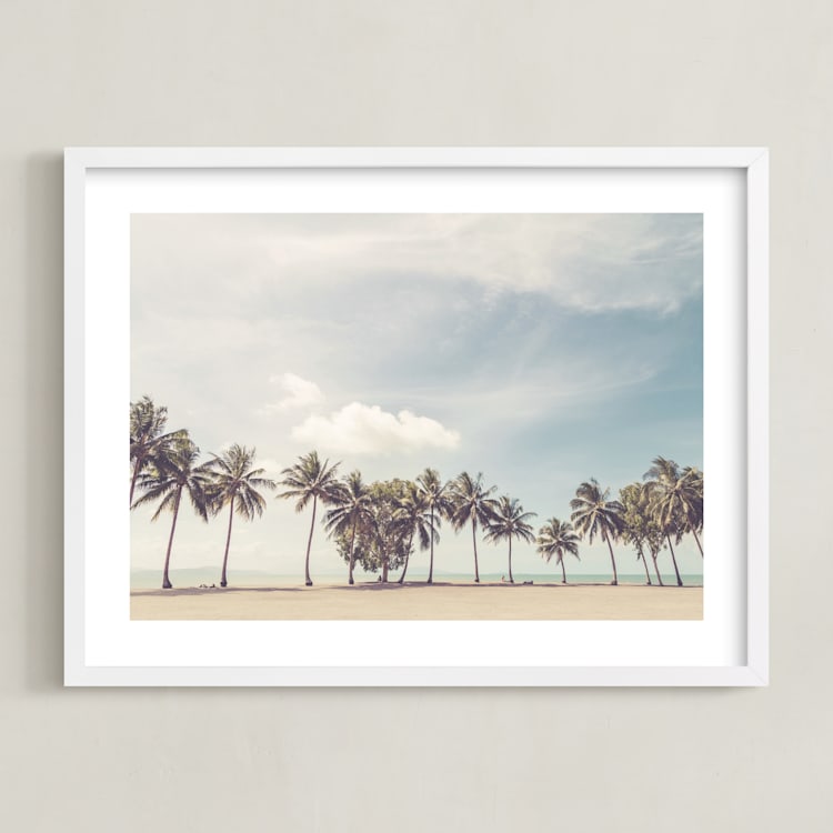"On the Verge" - Art Print in Vintage by LindseyErin - Framed