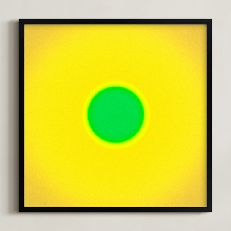 "Sun in the dust. Variations 3" - Art Print in Yellow Sky by Arash Fattahi Acosta - Framed
