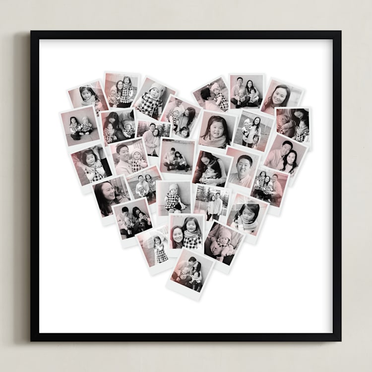 "Framed Photo: Filter Heart Snapshot Mix®" - Framed Photo in Blush by Minted - Framed