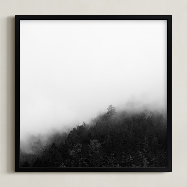 "Mystify" - Art Print in Black and White by Jessica C Nugent - Framed