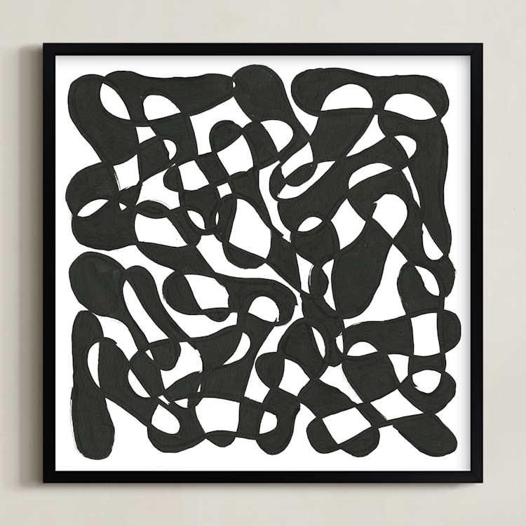 "Interlude" - Art Print in Tar by Stephanie Nowotarski - Framed