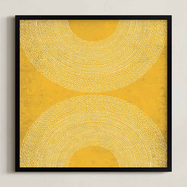 "sunrise sunset" - Art Print in Sunshine by Kerry Doyle - Framed