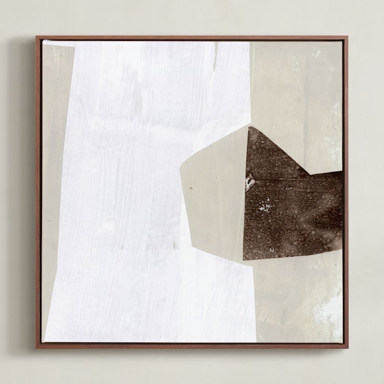 "Studio Forms 1" - Art Print in Linen by Jennifer Daily - Framed Canvas