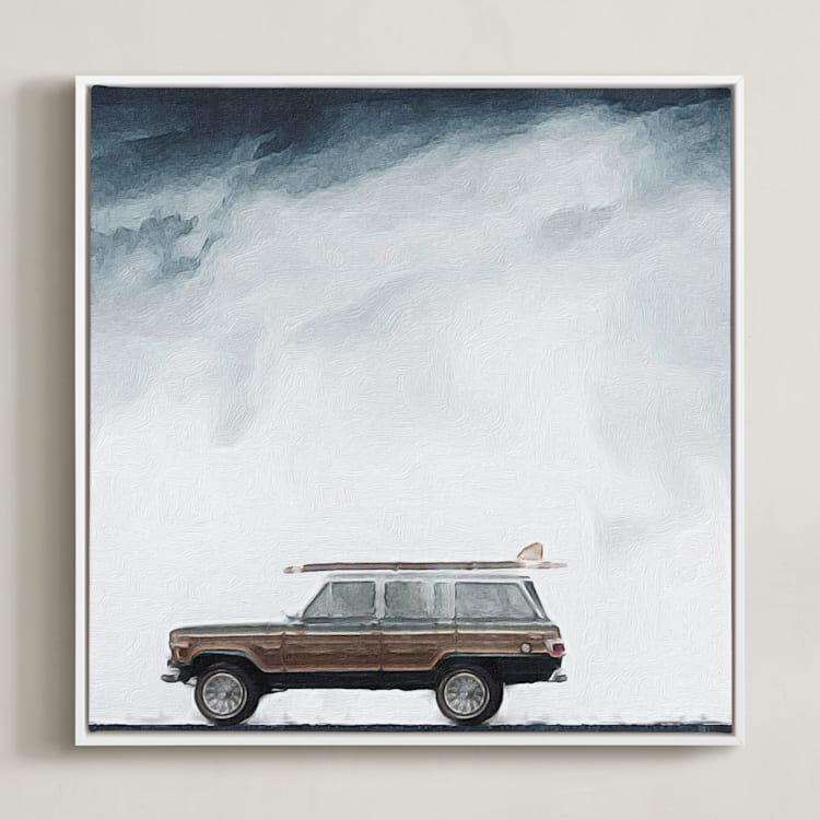 "How about Jupiter?" - Art Print in Jupiter Storm by Maja Cunningham - Framed Canvas
