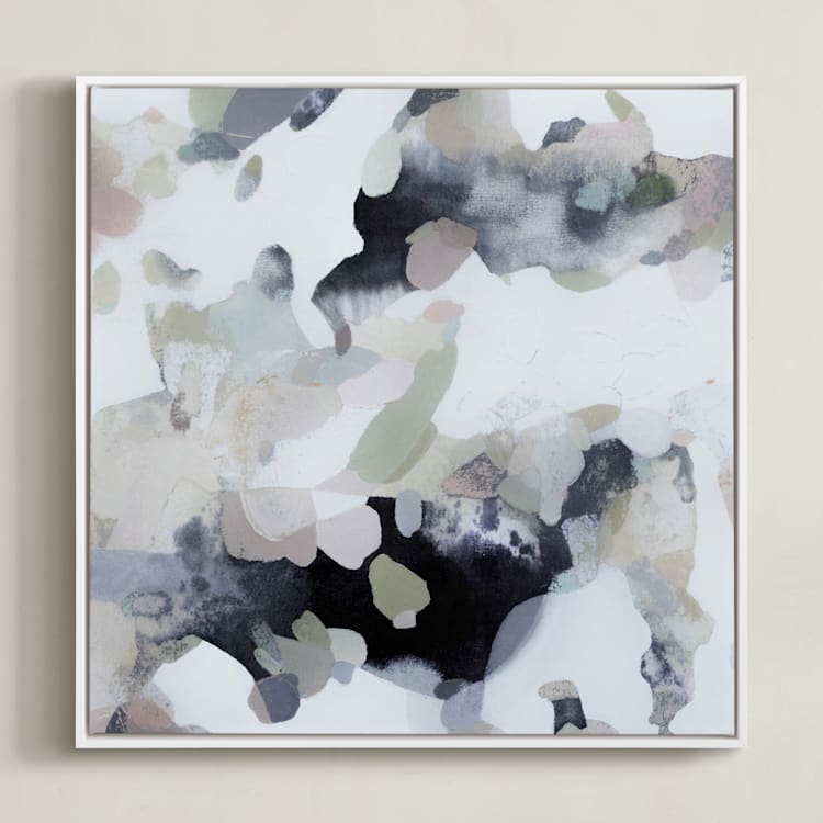"Old-New" - Art Print in Soft Pastels by Ashleigh Ninos - Framed Canvas