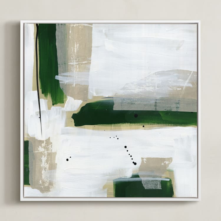 "Vistas" - Art Print in Forest by Cindy Reynolds - Framed Canvas