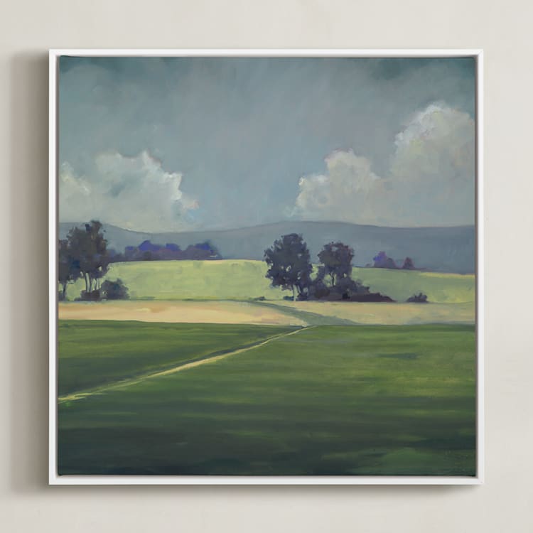"The Way Forward" - Art Print in Midday Light by Stephanie Goos Johnson - Framed Canvas