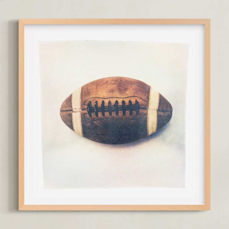 "Lifted Sports 3" - Art Print in Vintage by Kamala Nahas - Framed