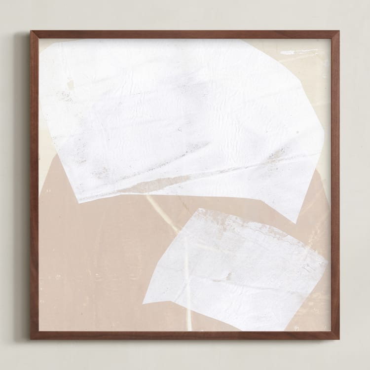 "Studio Forms 3" - Art Print in Linen by Jennifer Daily - Framed