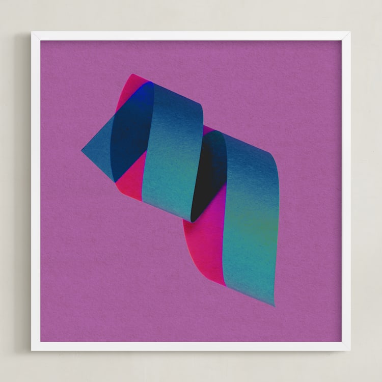 "Twirl" - Art Print in Purple Twirl by Andrew McClintock - Framed