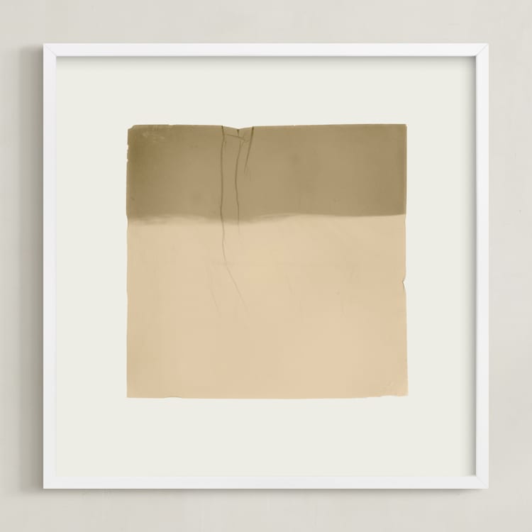 "Quatrain 2" - Art Print in Toast by Kamala Nahas - Framed