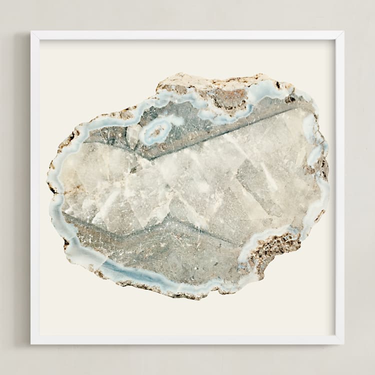 "Agate" - Art Print in powder by Baumbirdy - Framed
