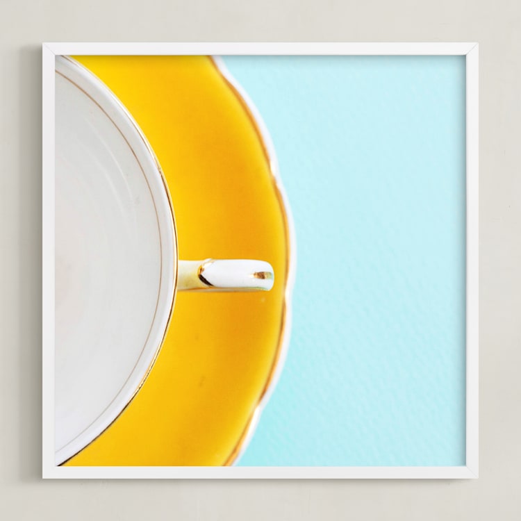 "A Necessary Luxury" - Art Print in Sunshine by Sheila Corcoran - Framed