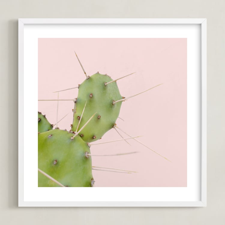 "Succulent No1" - Art Print in Color by Jessica C Nugent - Framed