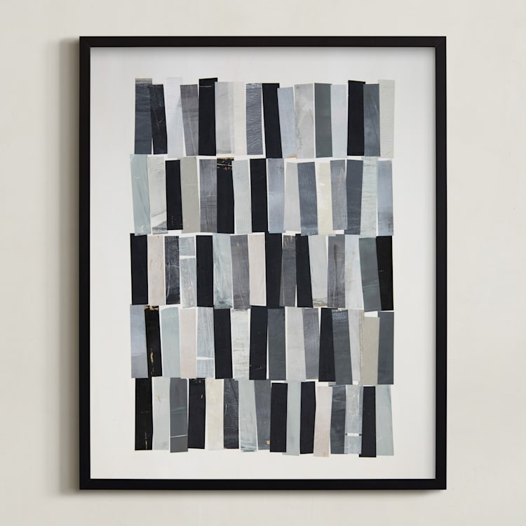 "tonality I" - Art Print in Slate by Sara Hicks Malone - Framed