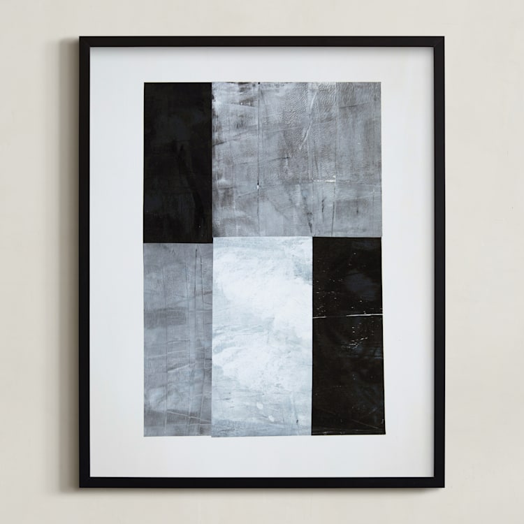 "tonality IV" - Art Print in Slate by Sara Hicks Malone - Framed