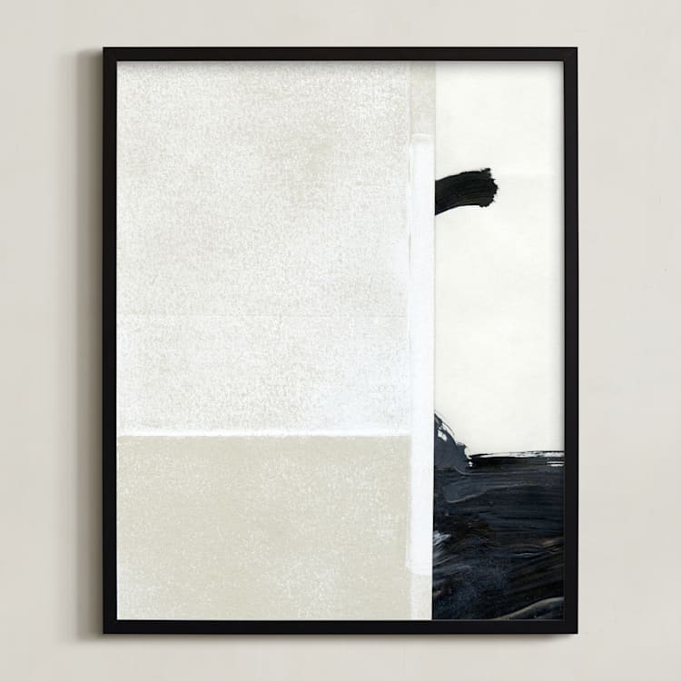 "Construct 9 " - Art Print in Neutrals by Ashleigh Ninos - Framed