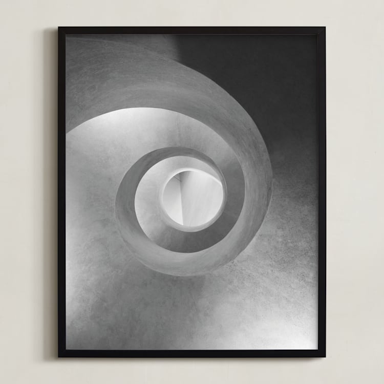 "Vertigo" - Art Print in monochrome by lulu and isabelle - Framed