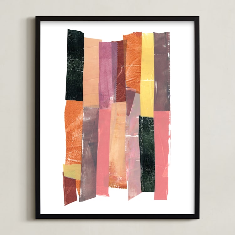 "Spice Rack" - Art Print in Cinnamon by sue prue - Framed