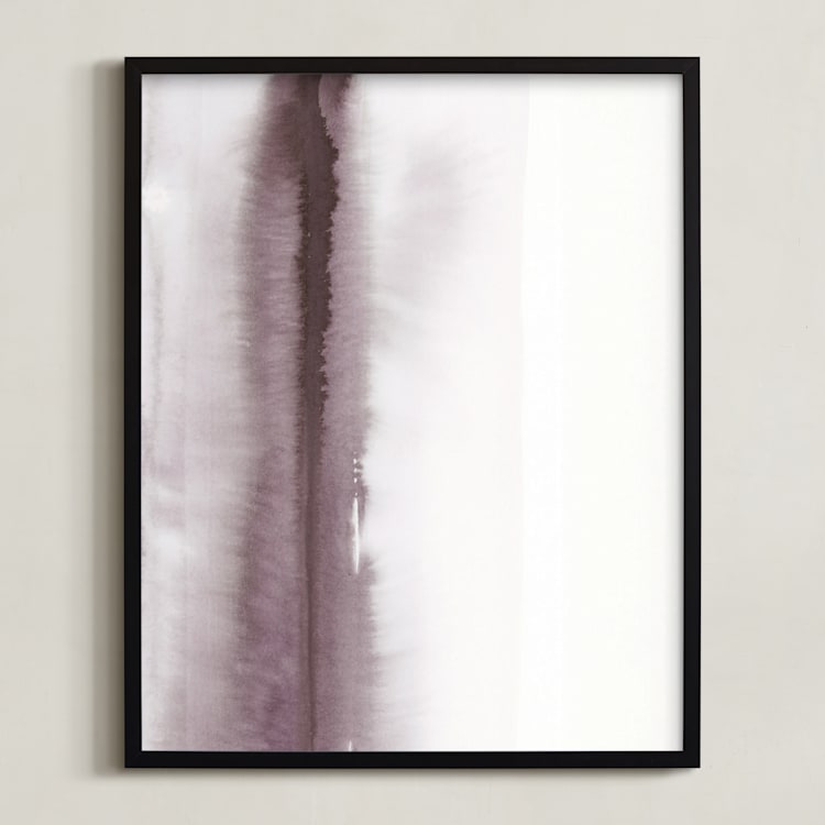 "Up for Air No.2" - Art Print in Dusty Aubergine by Michelle Lee - Framed
