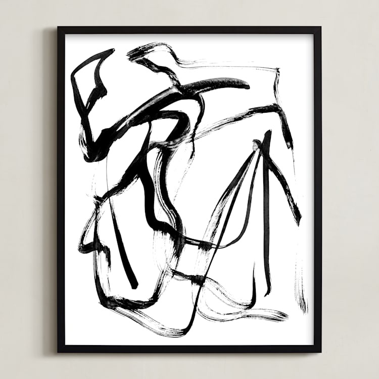 "Arise" - Art Print in Black & White by LaDara McKinnon - Framed