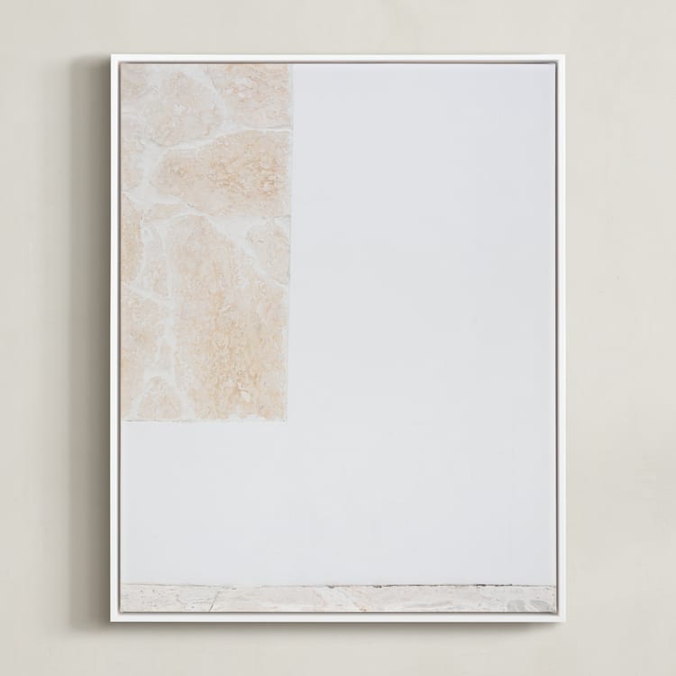 "coastal vibes III" - Art Print in sandstone by Sara Hicks Malone - Framed Canvas