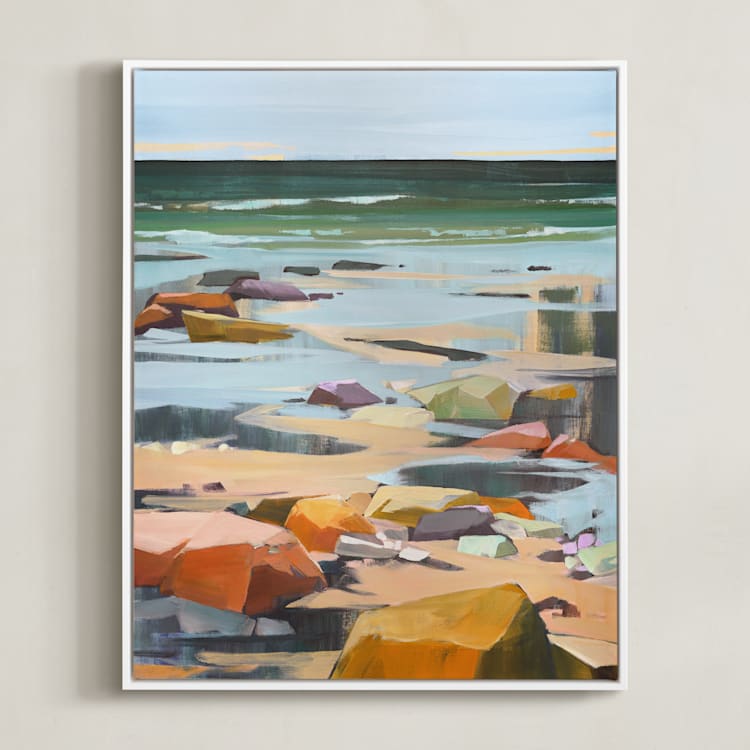 "Step Up / Step Out II" - Art Print in Multi by Jess Franks - Framed Canvas