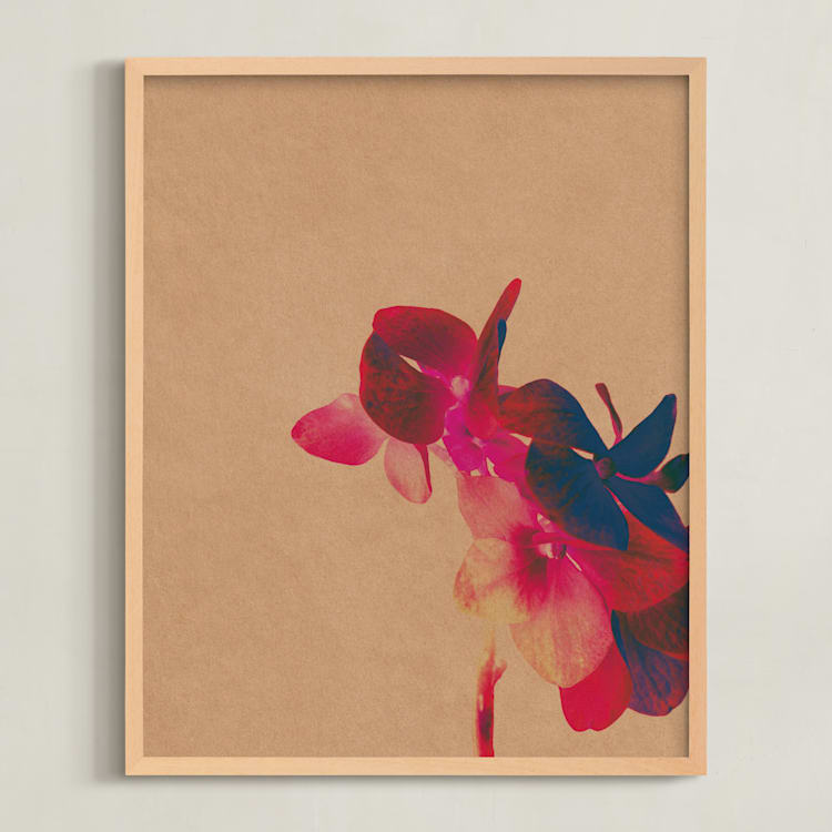 "Quietly Present" - Art Print in Almond by Paola Benenati - Framed