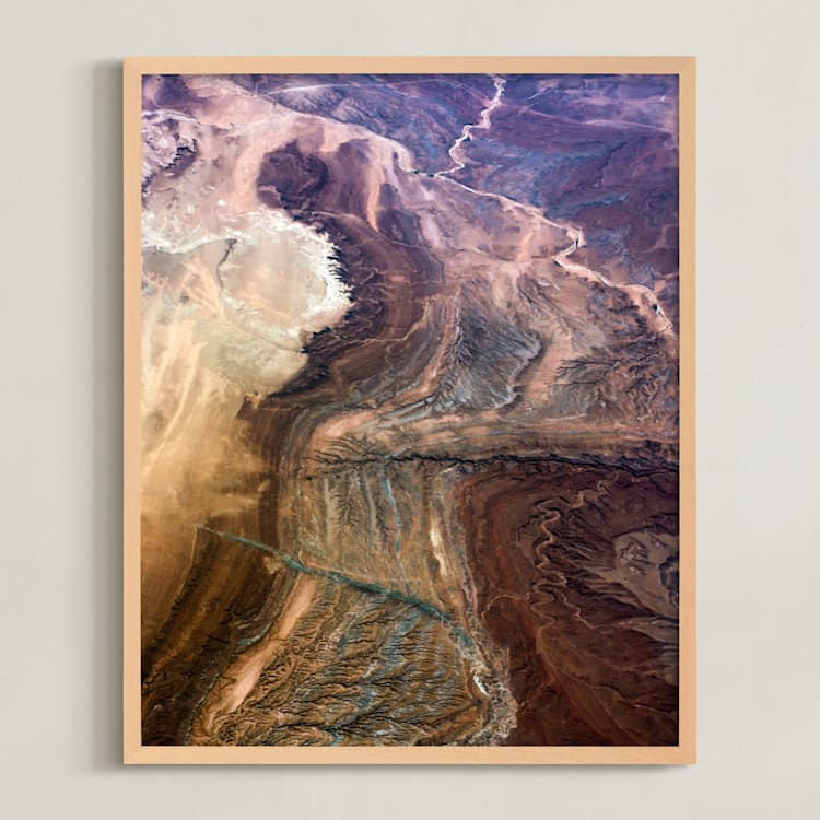 "Earth Poetry" - Art Print in Colorado Earth by Elena Kulikova - Framed