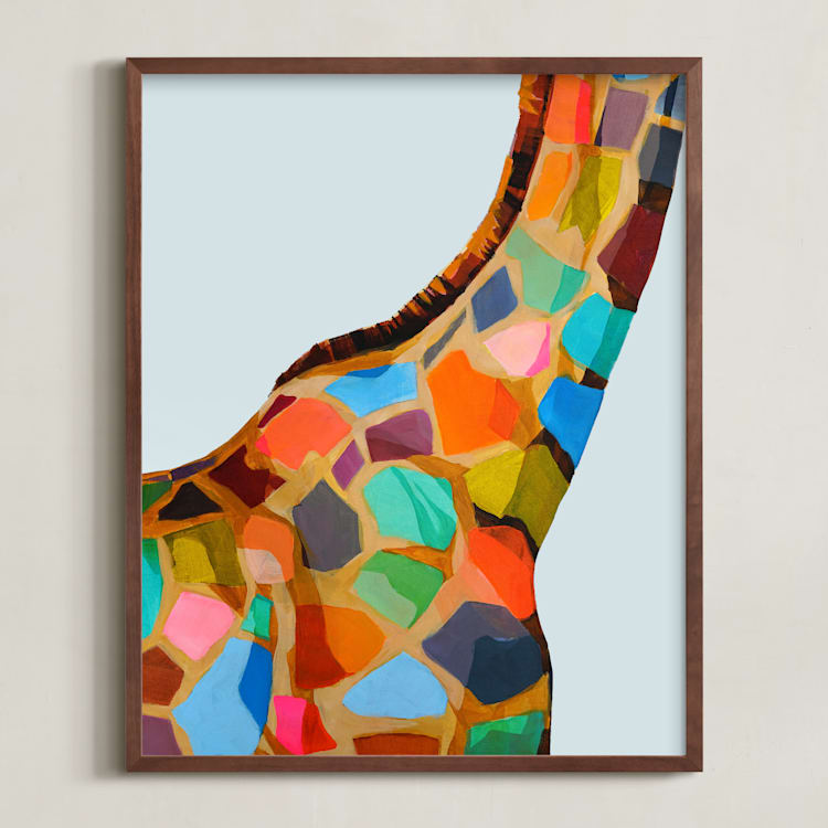 "Safari Spots" - Art Print in Multi by Jess Franks - Framed