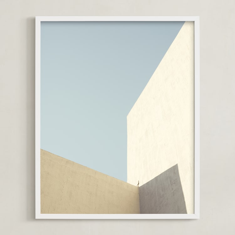 "Structure I" - Art Print in Eggshell by Kamala Nahas - Framed