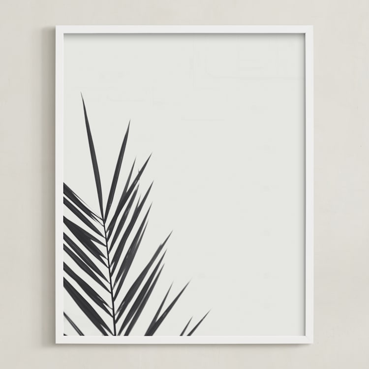 "One" - Art Print in Charcoal by Stacy Cooke - Framed