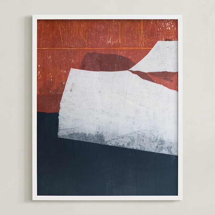 "This Old Dream" - Art Print in Terra Cotta by Jennifer Daily - Framed