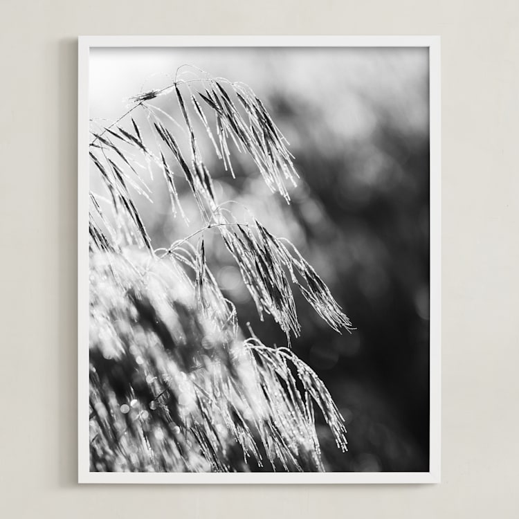 "Dancing grass II" - Art Print in Shadow by Magdalena Kucova - Framed