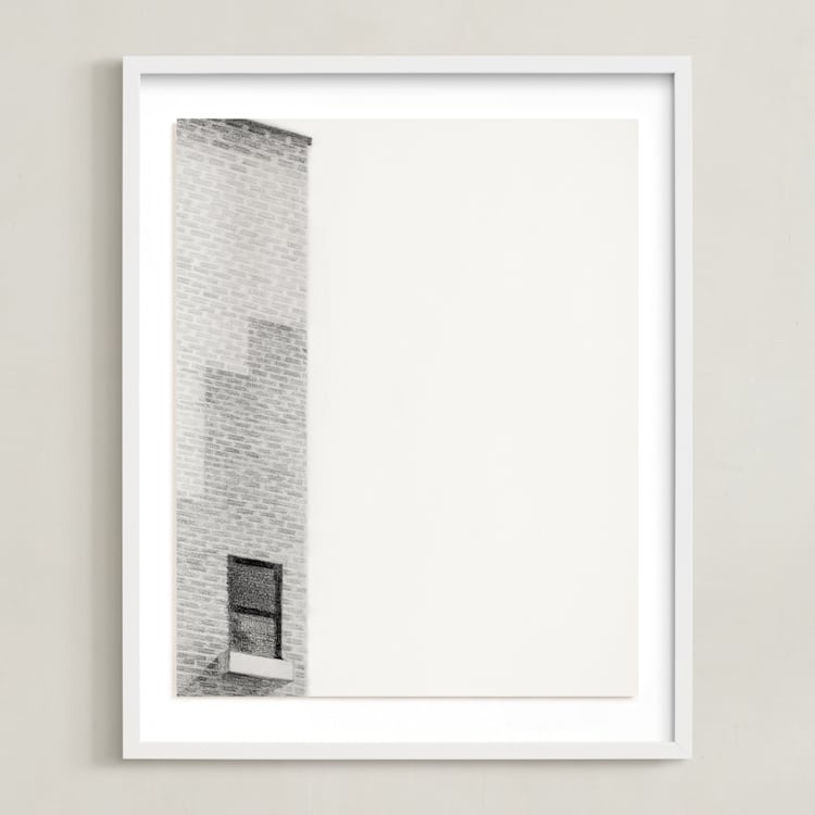"Chelsea 01" - Art Print in Graphite Silver by jinseikou - Framed