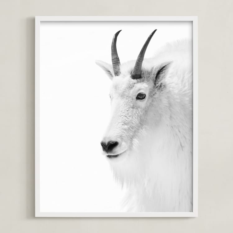 "Fierce" - Art Print in Mountain Granite by Jamie Lollback - Framed