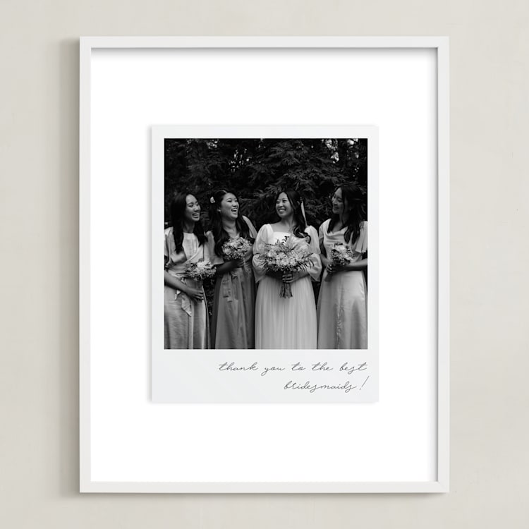 "Framed Photo: Classic Snap (BRIDES)" - Framed Photo in Noir by Minted - Framed