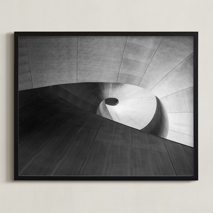 "study the pi" - Art Print in ivory black by Van Tsao - Framed
