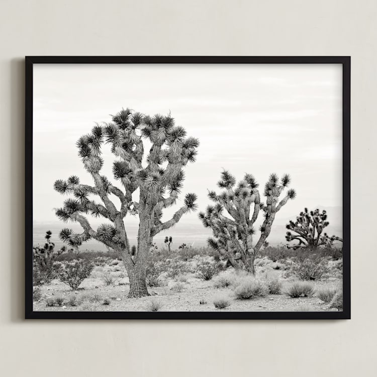 "Joshua Tree" - Art Print in joshua tree gray by Kristi Jackson - Framed