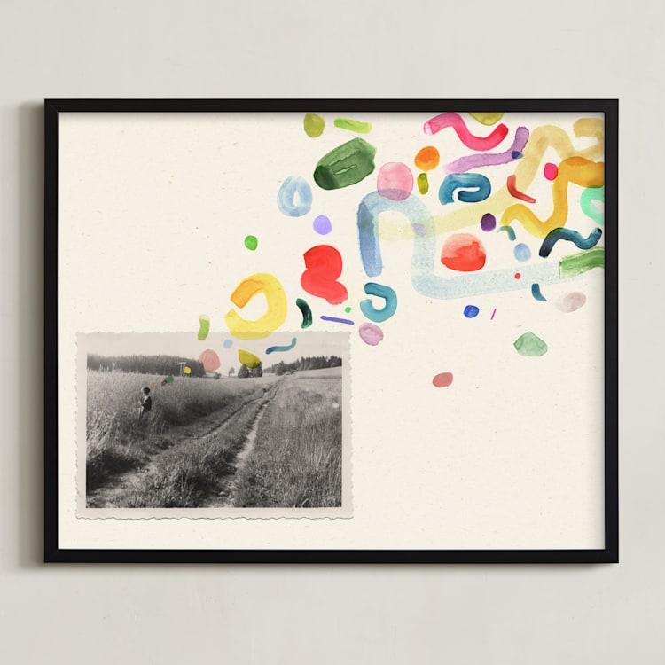 "Daydreaming I" - Art Print in Ivory by Sumak Studio - Framed