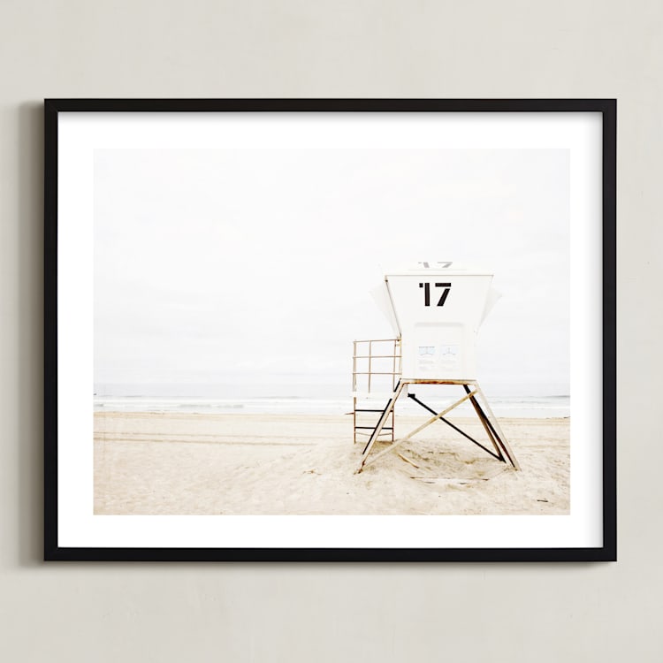 "Tower 17" - Art Print in Neutral by Bree Madden - Framed